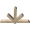 Ekena Millwork Kennewick Rough Sawn Timber Gable Bracket, Douglas Fir, 48"W x 32"H x 4"D x 4"F, 16/12 Pitch GBW048X32X0404KEN00RDF - alternate 3